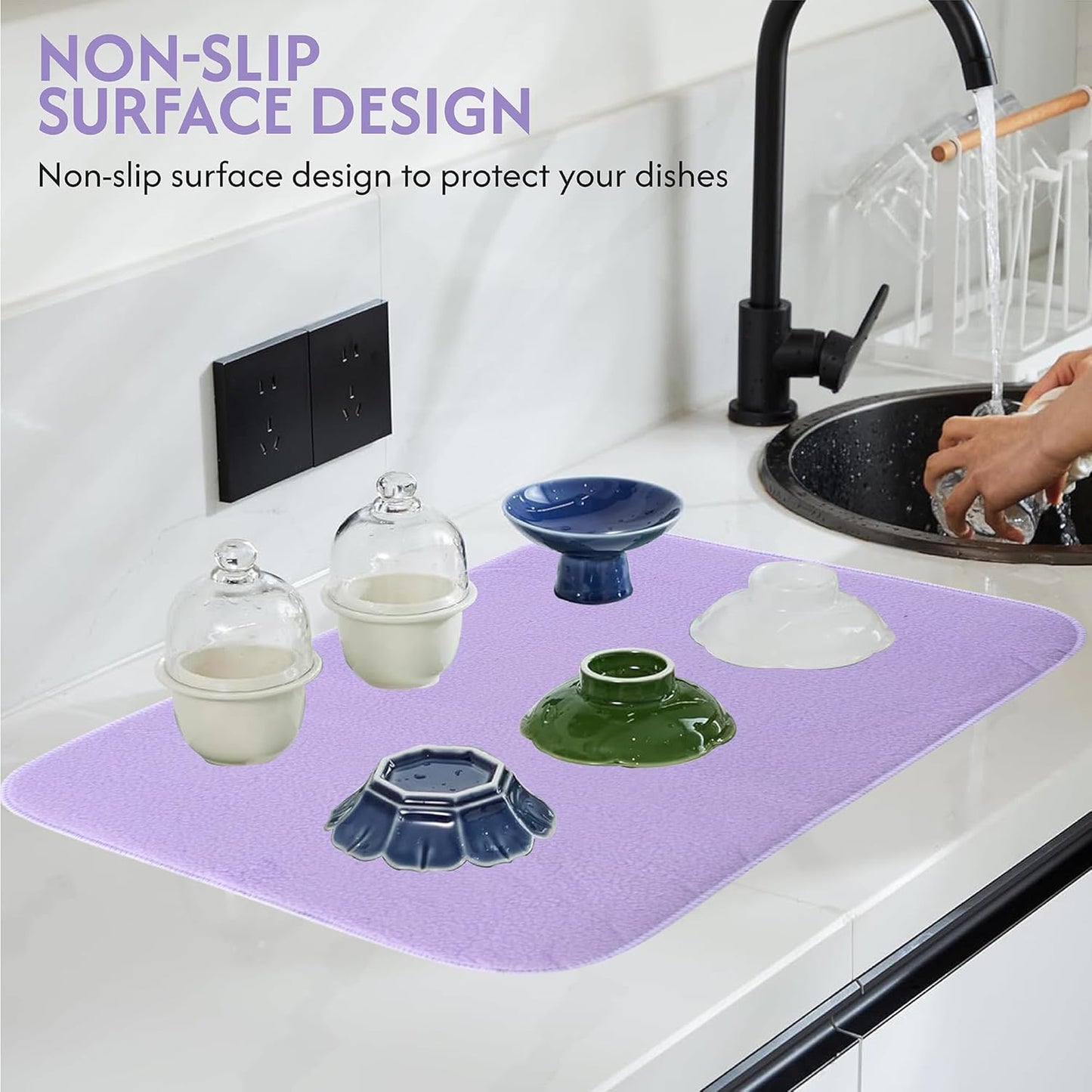 FreshDry Microfiber Dish Drying Mat