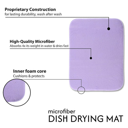 FreshDry Microfiber Dish Drying Mat
