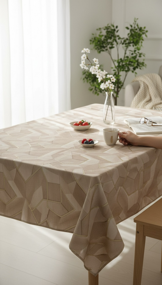 Luxury  Print Table Cover – Elegant Dining Table Cover for Modern Homes