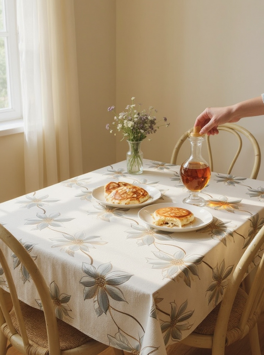Luxury  Print Table Cover – Elegant Dining Table Cover for Modern Homes