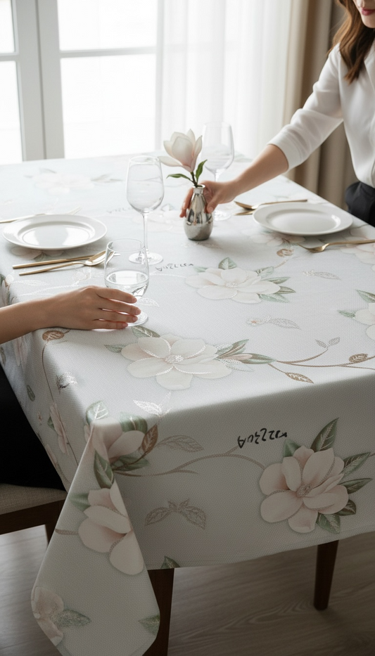 Luxury  Print Table Cover – Elegant Dining Table Cover for Modern Homes