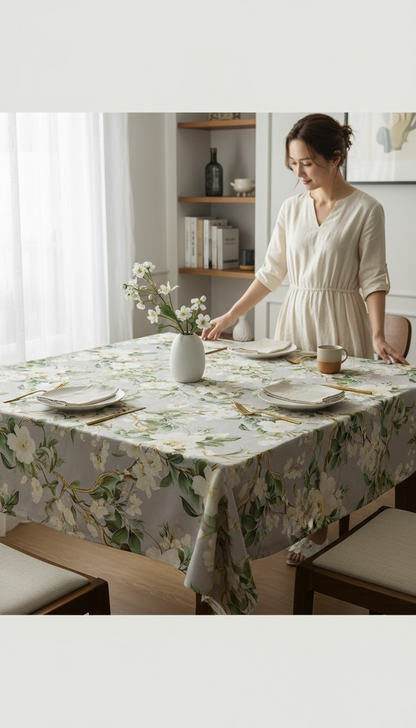 Luxury  Print Table Cover – Elegant Dining Table Cover for Modern Homes