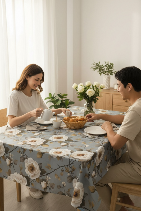 Luxury  Print Table Cover – Elegant Dining Table Cover for Modern Homes
