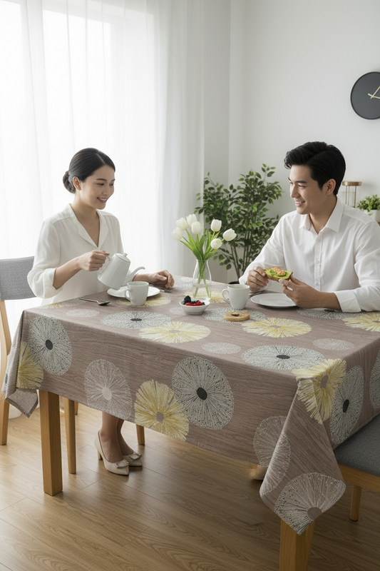 Luxury  Print Table Cover – Elegant Dining Table Cover for Modern Homes
