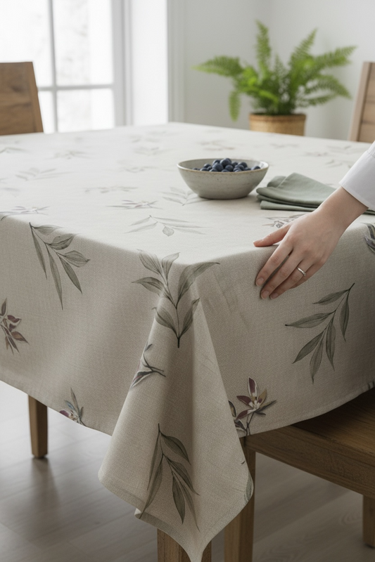 Luxury  Print Table Cover – Elegant Dining Table Cover for Modern Homes