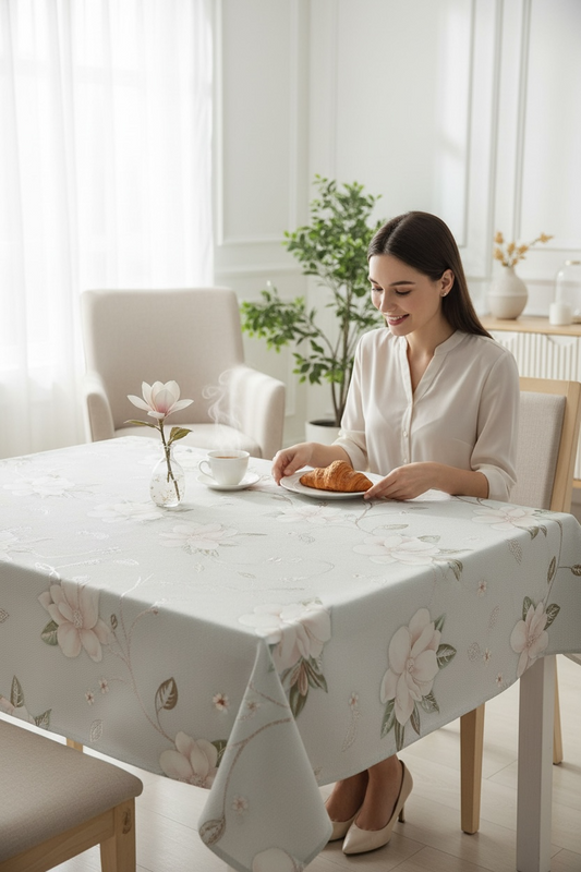 Luxury  Print Table Cover – Elegant Dining Table Cover for Modern Homes