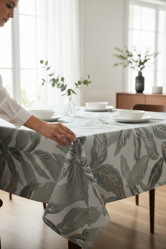 Luxury  Print Table Cover – Elegant Dining Table Cover for Modern Homes