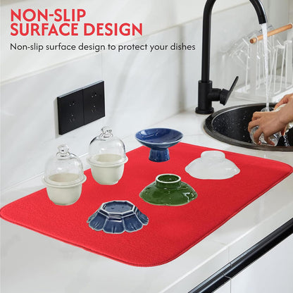 FreshDry Microfiber Dish Drying Mat