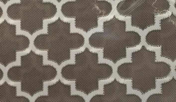 Grey Geometric Anti-Slip Dining Table Mat