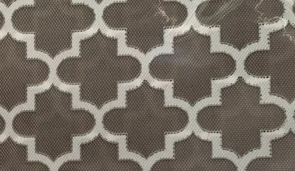 Grey Geometric Anti-Slip Dining Table Mat