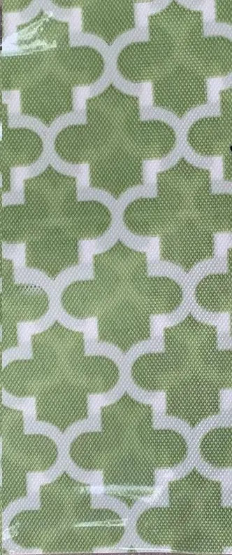 Green Geometric Anti-Slip Dining Table Mat