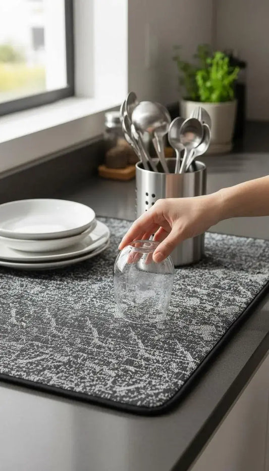 Premium Absorbent Dish Dry Mat for Kitchen