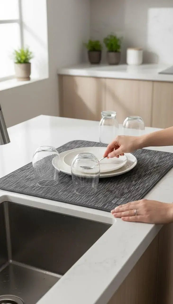 Quick Dry Dish Dry Mat for Kitchen Counter