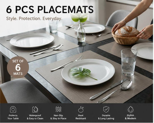 Premium Quality Washable Dining Table Mats for Home & Kitchen