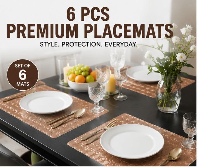 Premium Quality Washable Dining Table Mats for Home & Kitchen