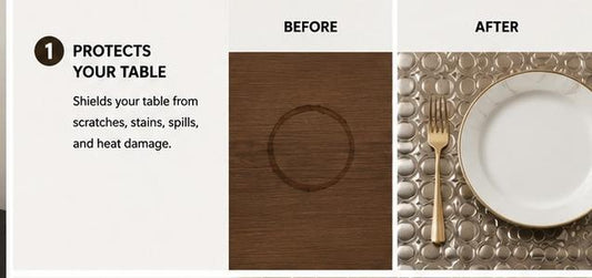 Premium Quality Washable Dining Table Mats for Home & Kitchen