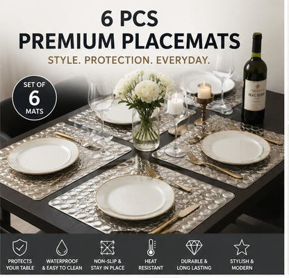 Premium Quality Washable Dining Table Mats for Home & Kitchen
