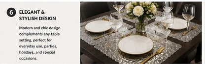 Premium Quality Washable Dining Table Mats for Home & Kitchen
