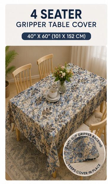 GRIPPER Stylish Dining Table Cover with Premium Finish