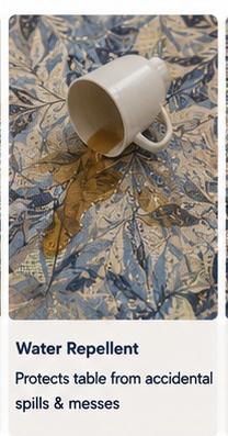 GRIPPER Stylish Dining Table Cover with Premium Finish