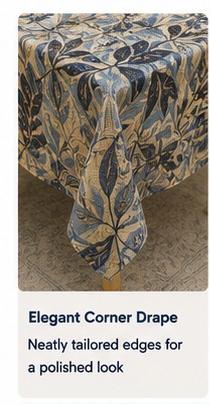 GRIPPER Stylish Dining Table Cover with Premium Finish