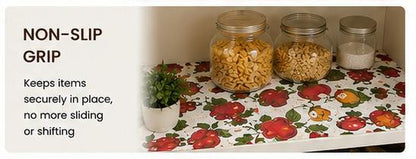 Premium Anti-Slip Shelf & Drawer Liner – Easy Roll & Space Saving Design