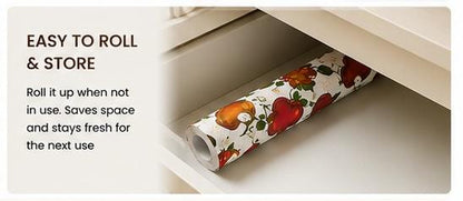 Premium Anti-Slip Shelf & Drawer Liner – Easy Roll & Space Saving Design