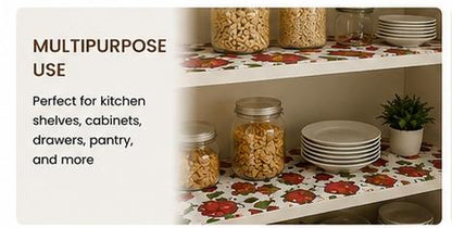 Premium Anti-Slip Shelf & Drawer Liner – Easy Roll & Space Saving Design