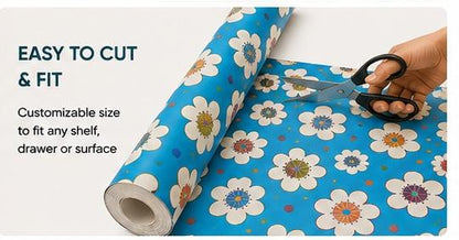 Premium Anti-Slip Shelf & Drawer Liner – Easy Roll & Space Saving Design