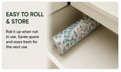 Premium Anti-Slip Shelf & Drawer Liner – Easy Roll & Space Saving Design