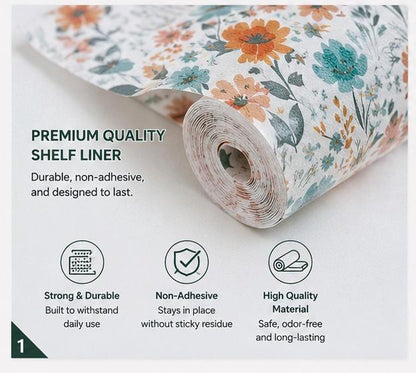 Premium Anti-Slip Shelf & Drawer Liner – Easy Roll & Space Saving Design