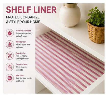 Premium Anti-Slip Shelf & Drawer Liner – Easy Roll & Space Saving Design