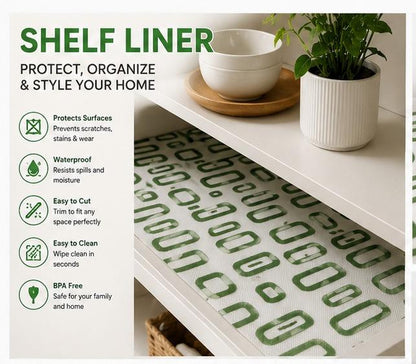 Premium Anti-Slip Shelf & Drawer Liner – Easy Roll & Space Saving Design