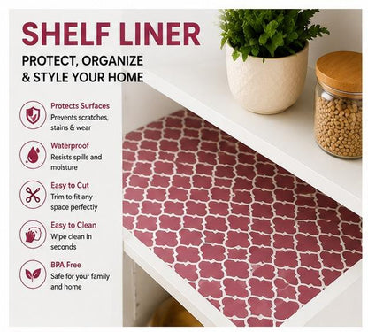 Premium Anti-Slip Shelf & Drawer Liner – Easy Roll & Space Saving Design