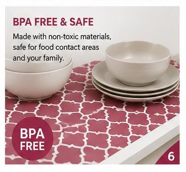 Premium Anti-Slip Shelf & Drawer Liner – Easy Roll & Space Saving Design