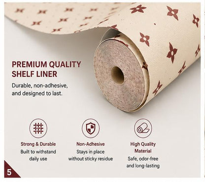 Premium Anti-Slip Shelf & Drawer Liner – Easy Roll & Space Saving Design