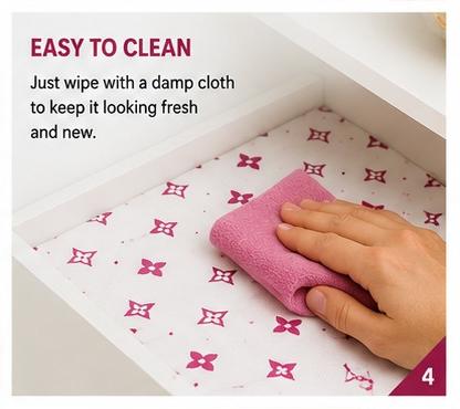 Premium Anti-Slip Shelf & Drawer Liner – Easy Roll & Space Saving Design