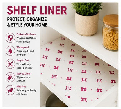 Premium Anti-Slip Shelf & Drawer Liner – Easy Roll & Space Saving Design