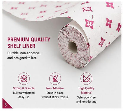Premium Anti-Slip Shelf & Drawer Liner – Easy Roll & Space Saving Design