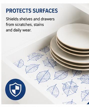 Premium Anti-Slip Shelf & Drawer Liner – Easy Roll & Space Saving Design