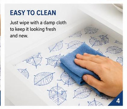 Premium Anti-Slip Shelf & Drawer Liner – Easy Roll & Space Saving Design