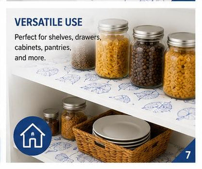 Premium Anti-Slip Shelf & Drawer Liner – Easy Roll & Space Saving Design