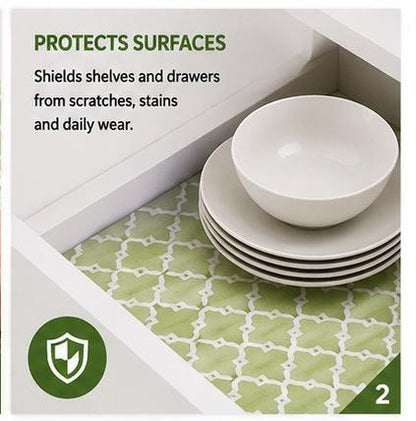 Premium Anti-Slip Shelf & Drawer Liner – Easy Roll & Space Saving Design