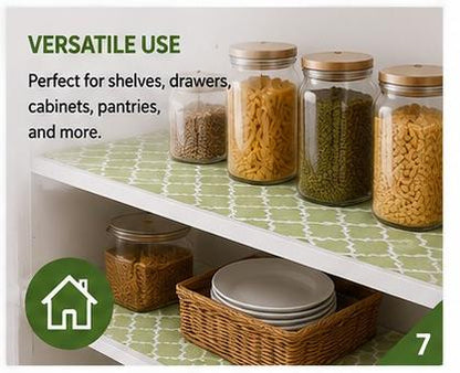 Premium Anti-Slip Shelf & Drawer Liner – Easy Roll & Space Saving Design