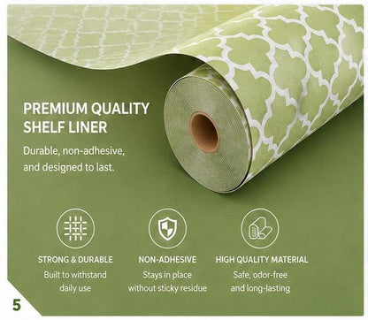 Premium Anti-Slip Shelf & Drawer Liner – Easy Roll & Space Saving Design