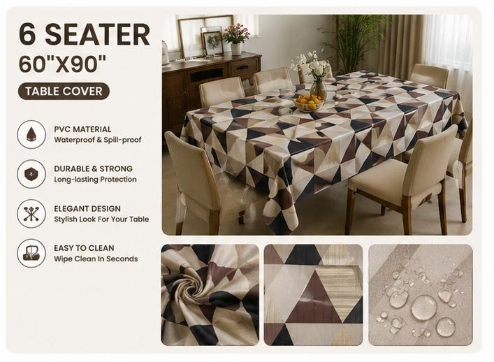 JIO Stylish Dining Table Cover with Premium Finish