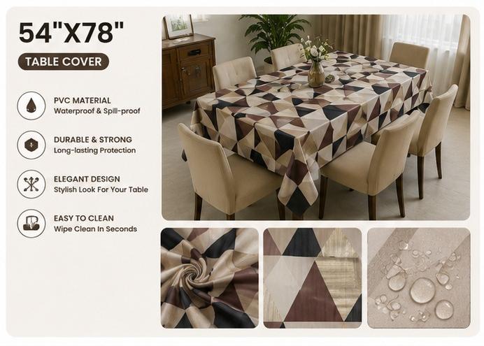 JIO Stylish Dining Table Cover with Premium Finish