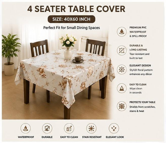 Elegant Floral Table Cover