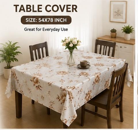 Elegant Floral Table Cover