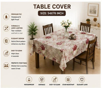 Premium Printed Floral Table Cover